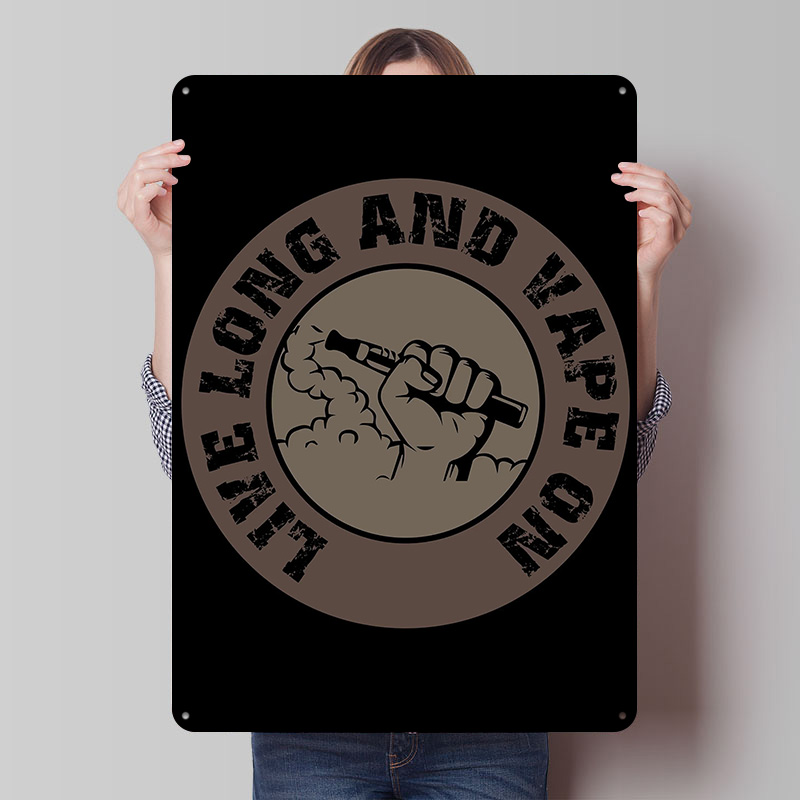 Desk Setup Art - Affiches en fer blanc pour Ecig,