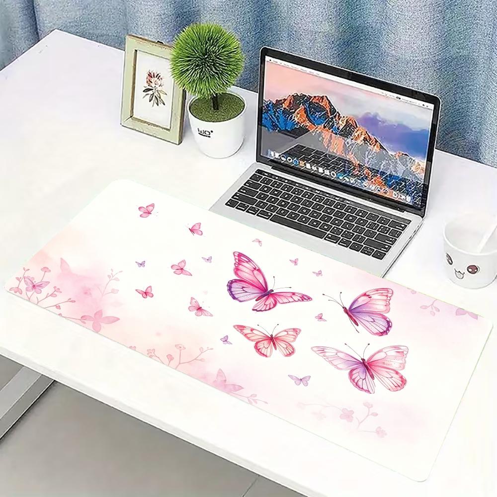 Desk Setup Laptop And Pc - Tapis de souris de jeu grand