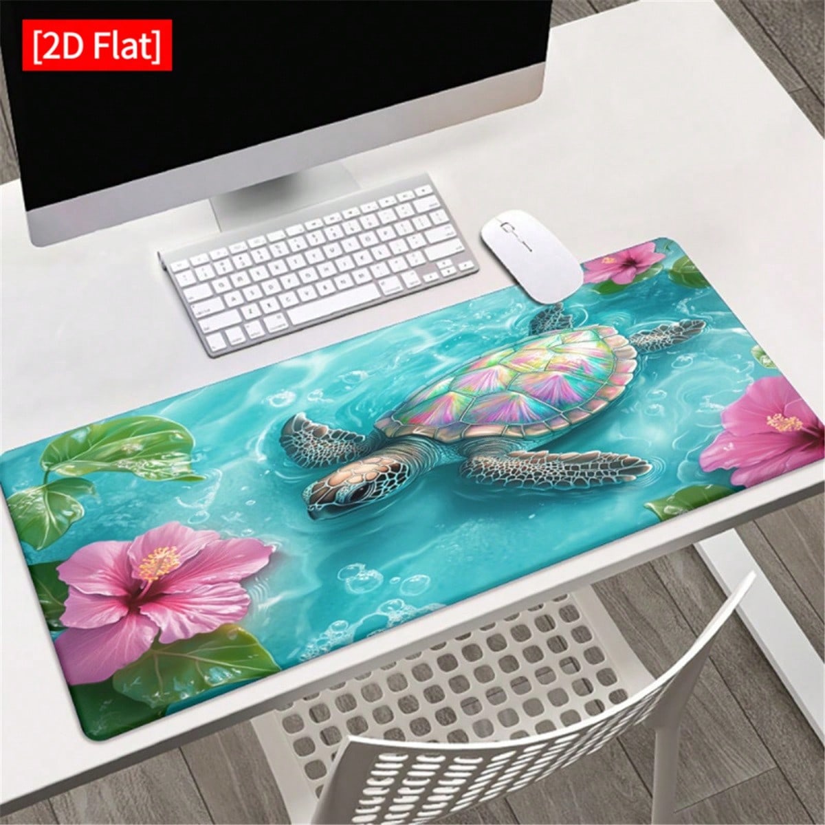 Desk Setup Laptop And Pc - [2D plat] 1 pièce Tapis de
