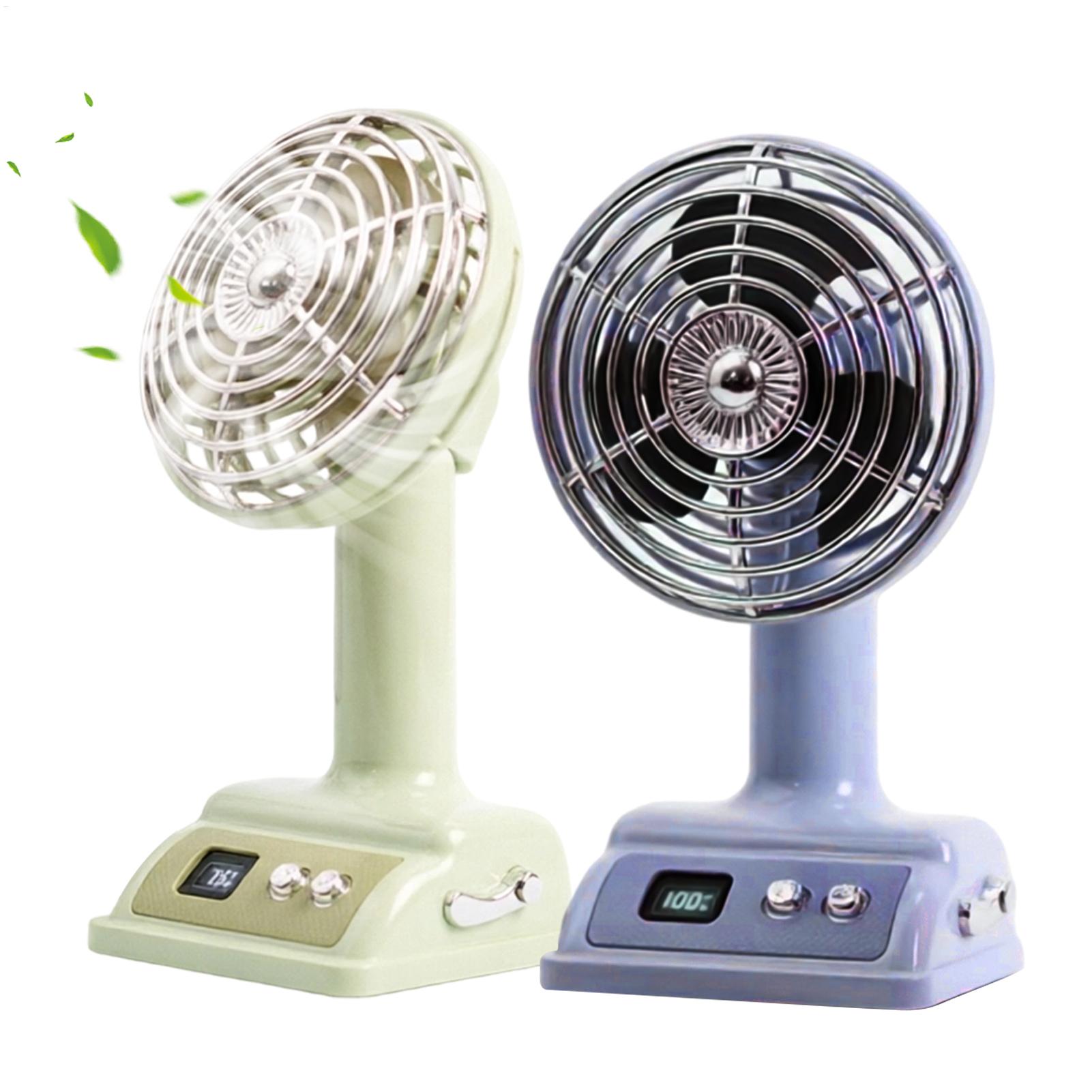 Fan Desk Small Usb - Petit ventilateur de bureau portable rechargeable