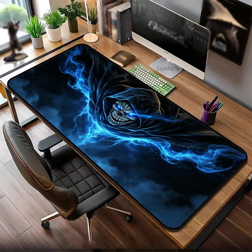 Desk Setup Blue - Tapis de souris gaming étendu motif