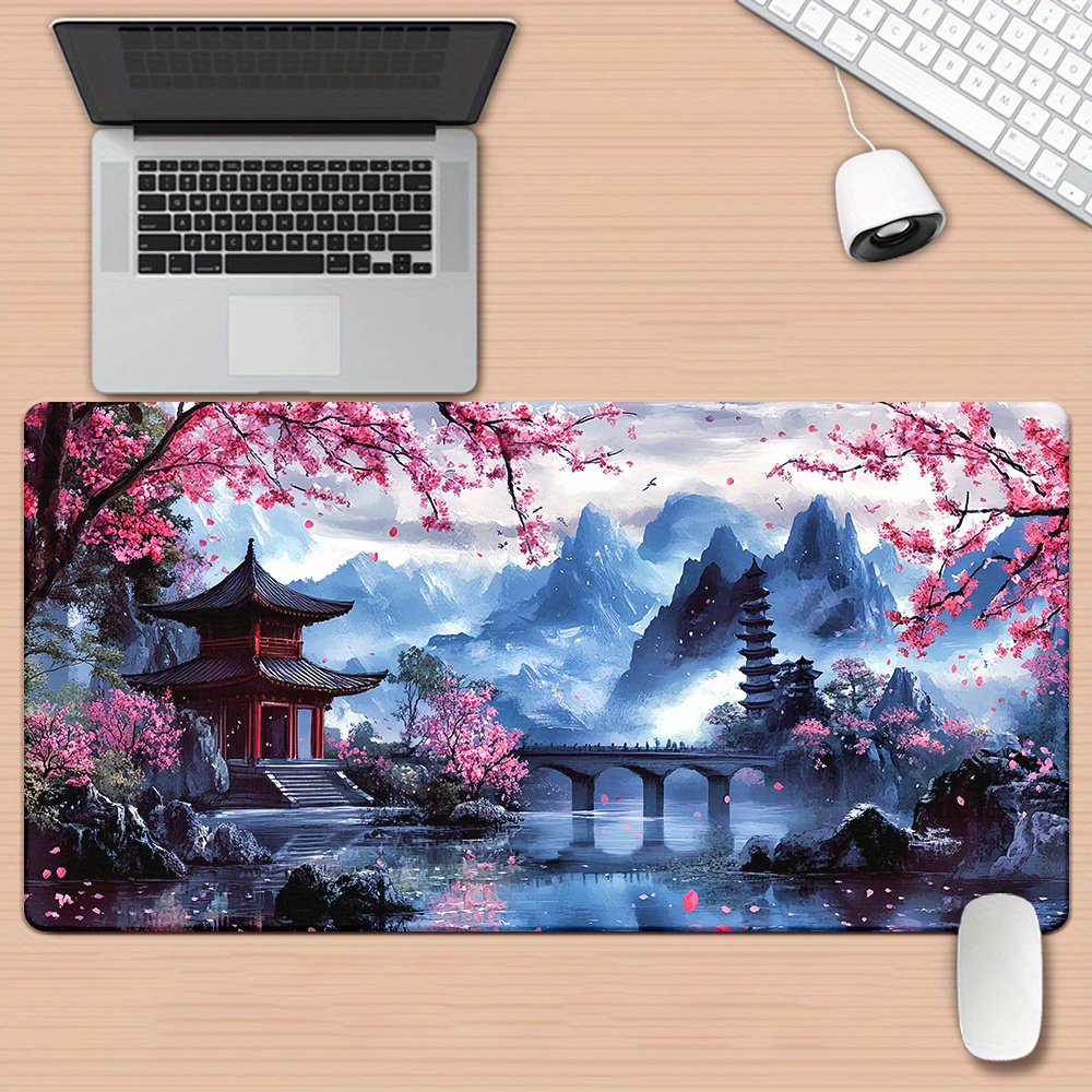 Desk Setup Nature - Tapis de souris à motif de