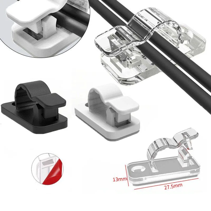 Desk Setup Cable Management - Clips de rangement de câbles, 10/50