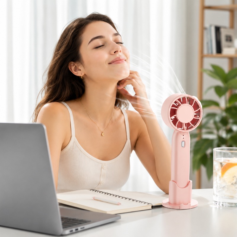 Fan Desk Small Usb - Ventilateur portatif rechargeable par USB, ventilateur