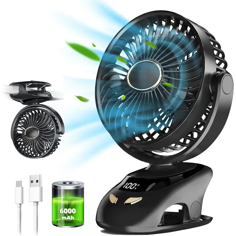 Fan Desk Small Usb - Petit ventilateur à clipser sur bureau,