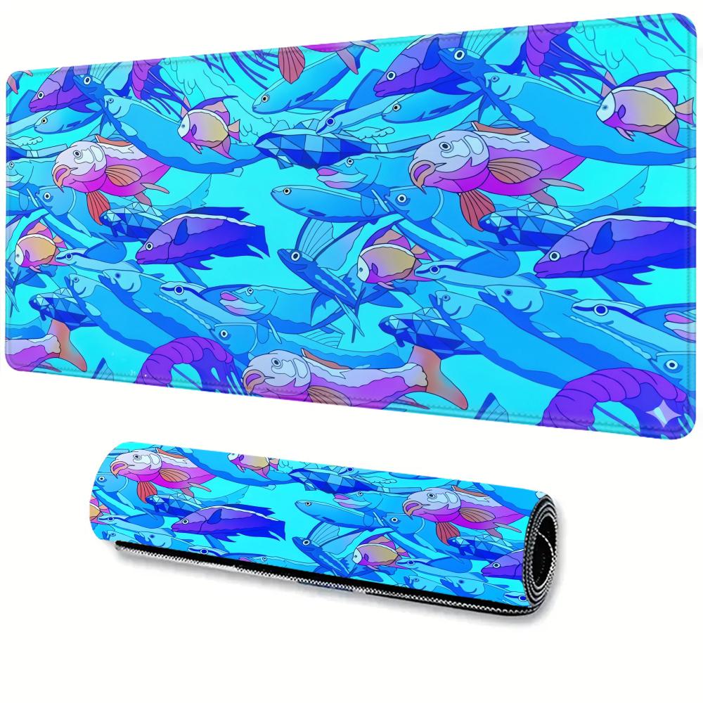 Desk Setup Laptop - Tapis de Souris en Caoutchouc HD