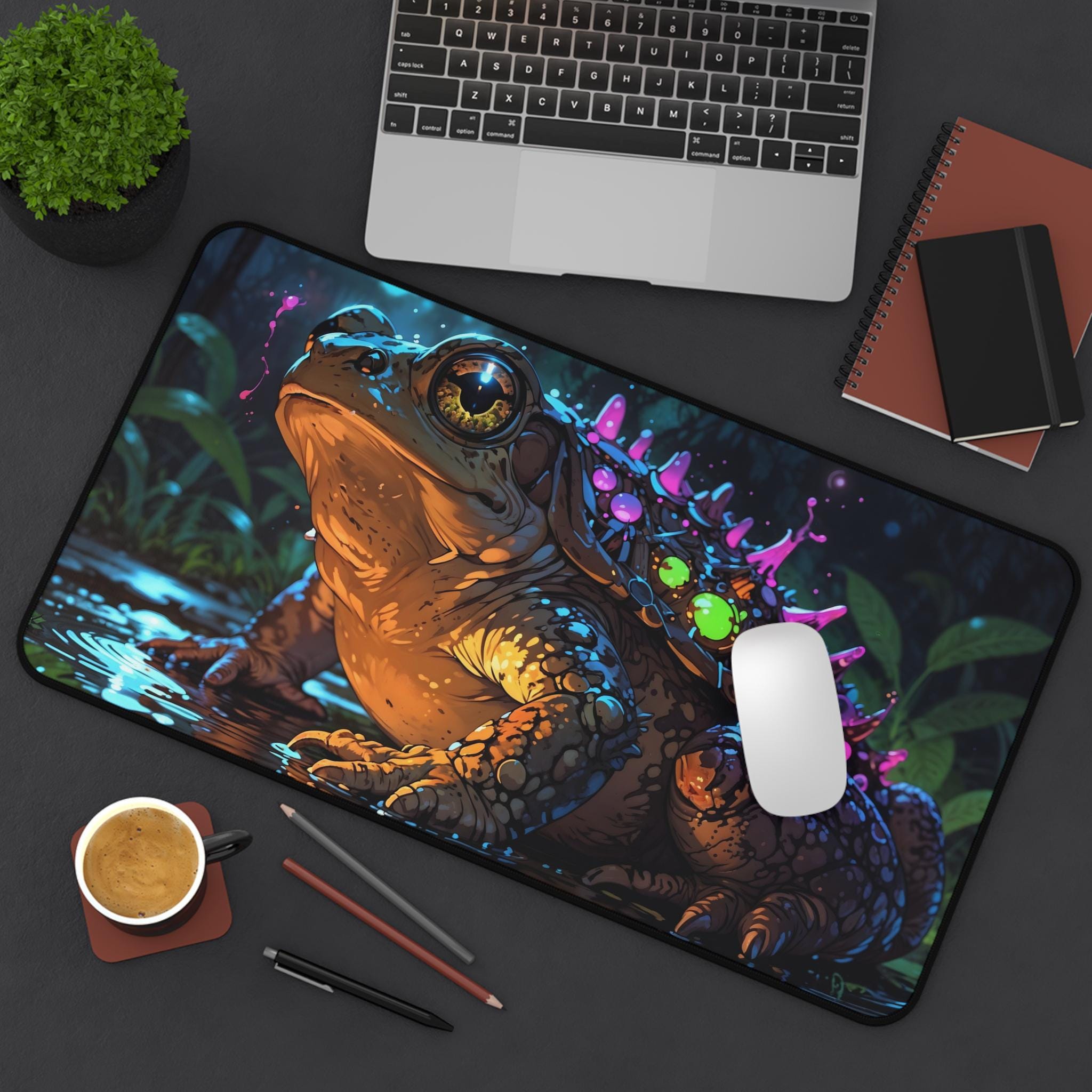 Tapis de bureau mignon grenoui - Desk Setup Workspace avis et prix