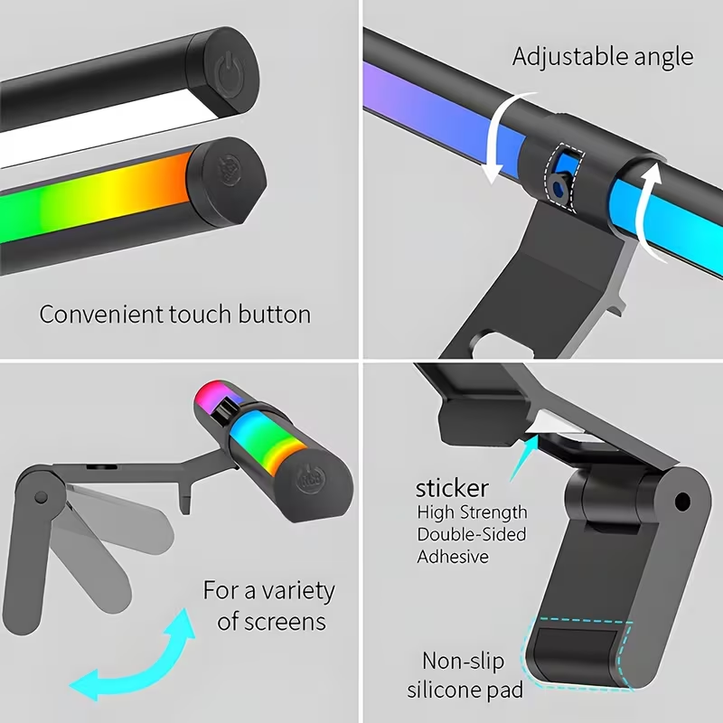 Barre lumineuse RGB pour monit - Desk Setup Home avis et prix