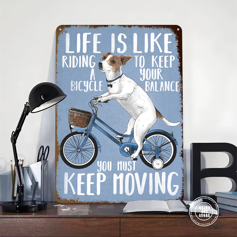 Affiche métallique « La vie es - Desk Setup Art avis et prix