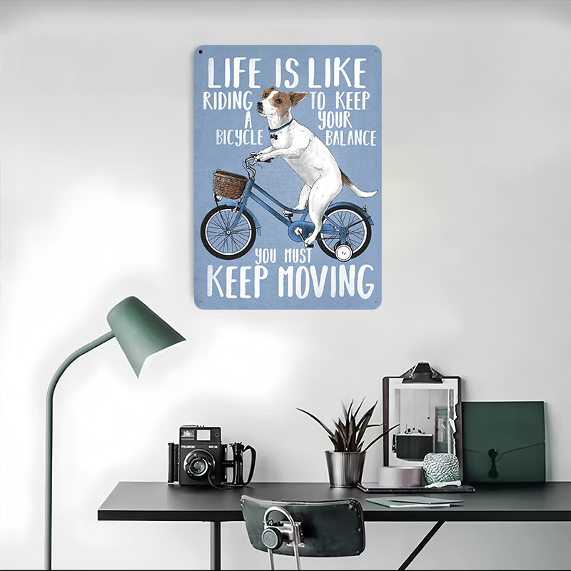 Affiche métallique « La vie es - Desk Setup Art avis et prix