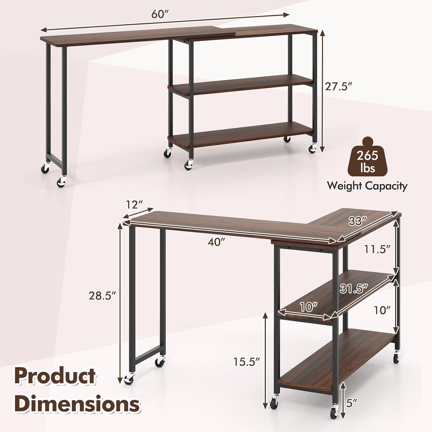 360 °   Table d'appoint rotati - Desk Setup Laptop avis et prix