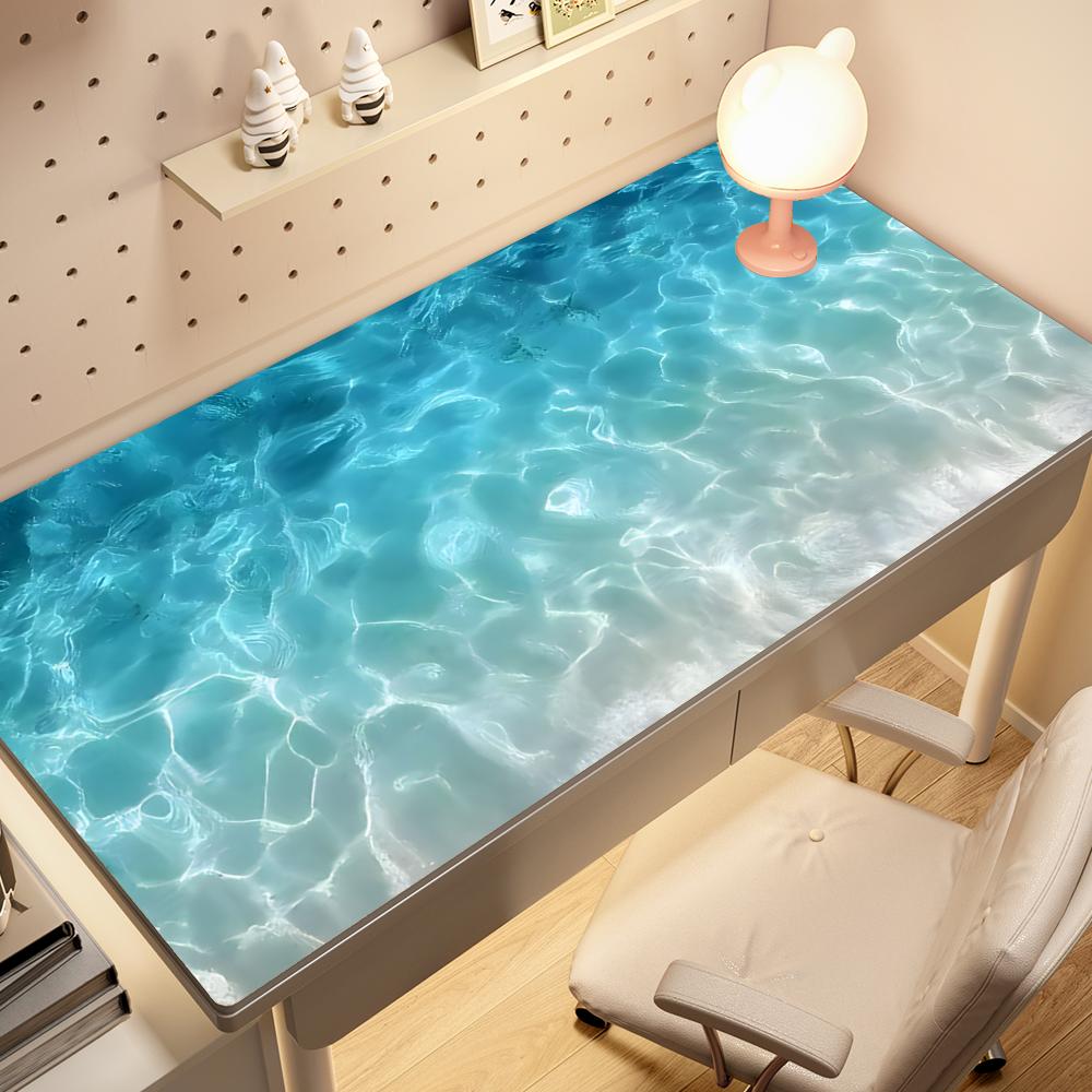 Tapis de bureau en caoutchouc  - Desk Setup Blue avis et prix