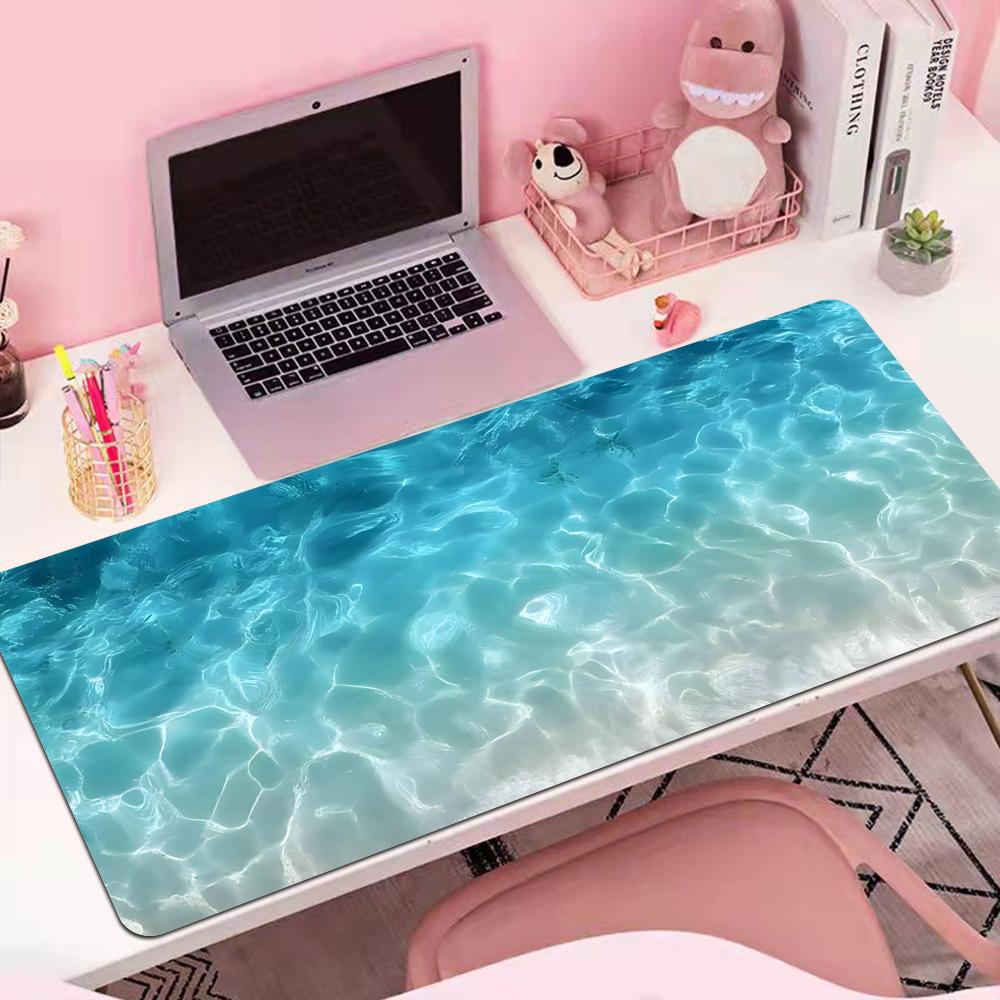 Tapis de bureau en caoutchouc  - Desk Setup Blue avis et prix