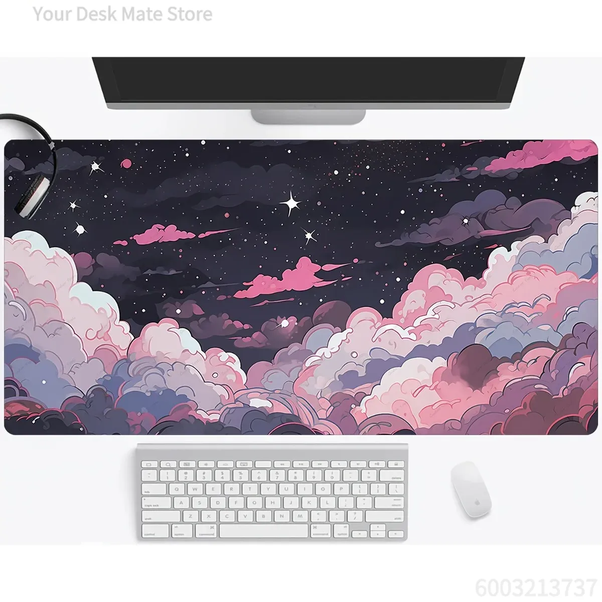 Tapis de Souris Anime Rose et  - Desk Setup Laptop And Pc avis et prix