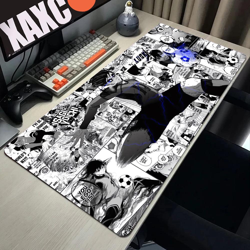 Tapis de souris Anime noir et  - Desk Setup Blue avis et prix