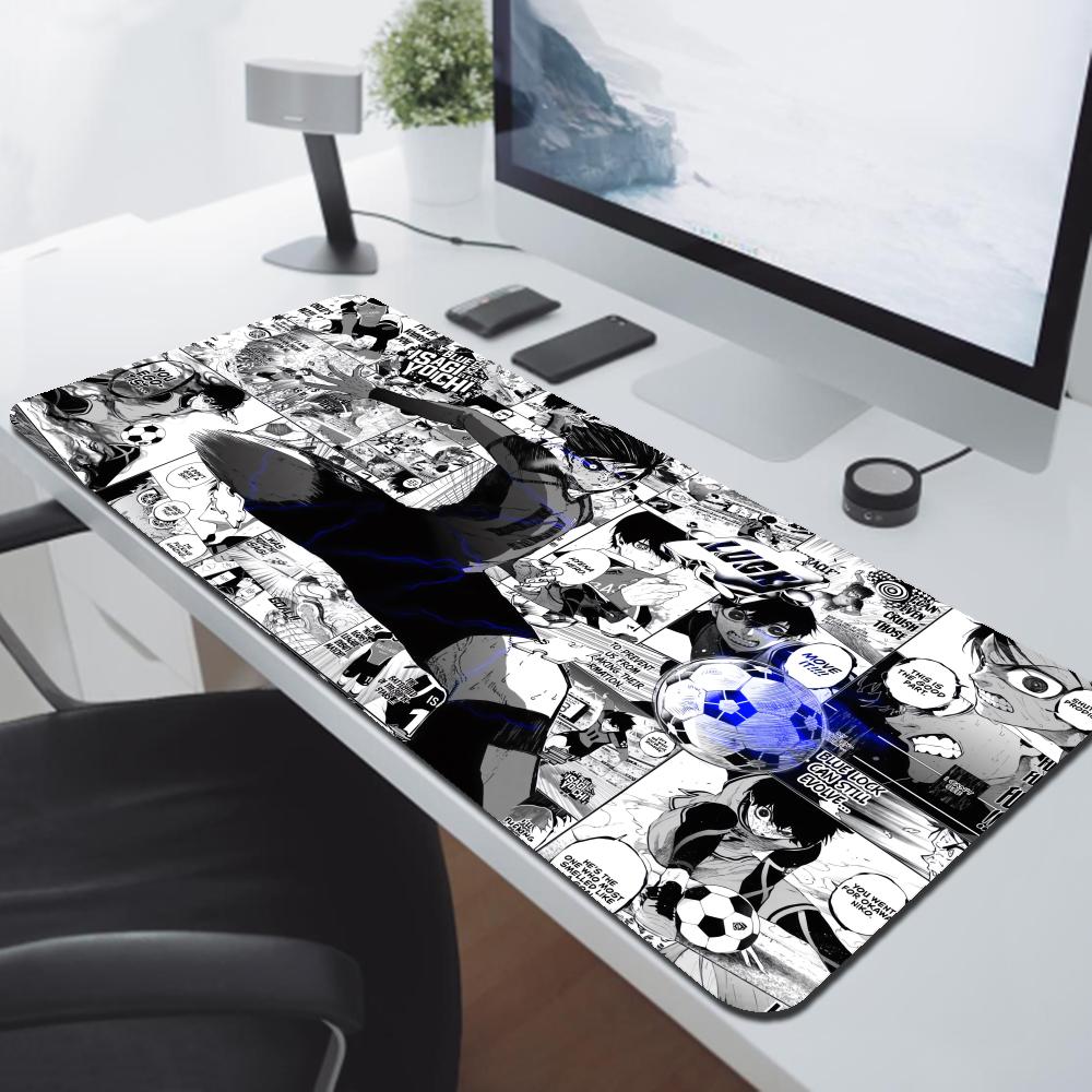 Tapis de souris Anime noir et  - Desk Setup Blue avis et prix