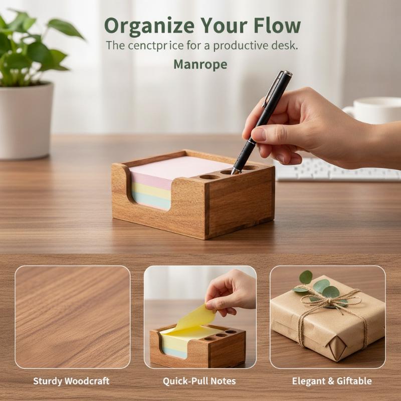 Organisateur de bureau en bois - Desk Setup Home avis et prix