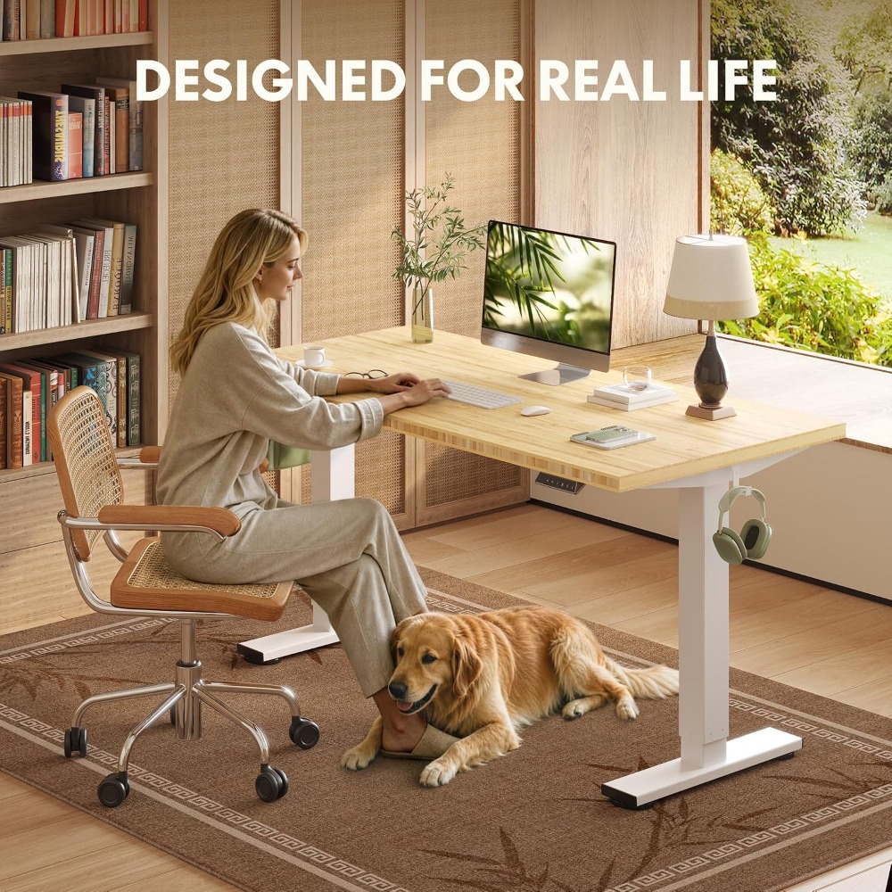 FLEXISPOT Bureau debout en bam - Desk Setup Nature avis et prix