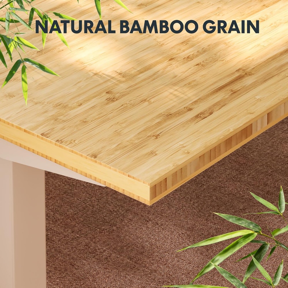 FLEXISPOT Bureau debout en bam - Desk Setup Nature avis et prix
