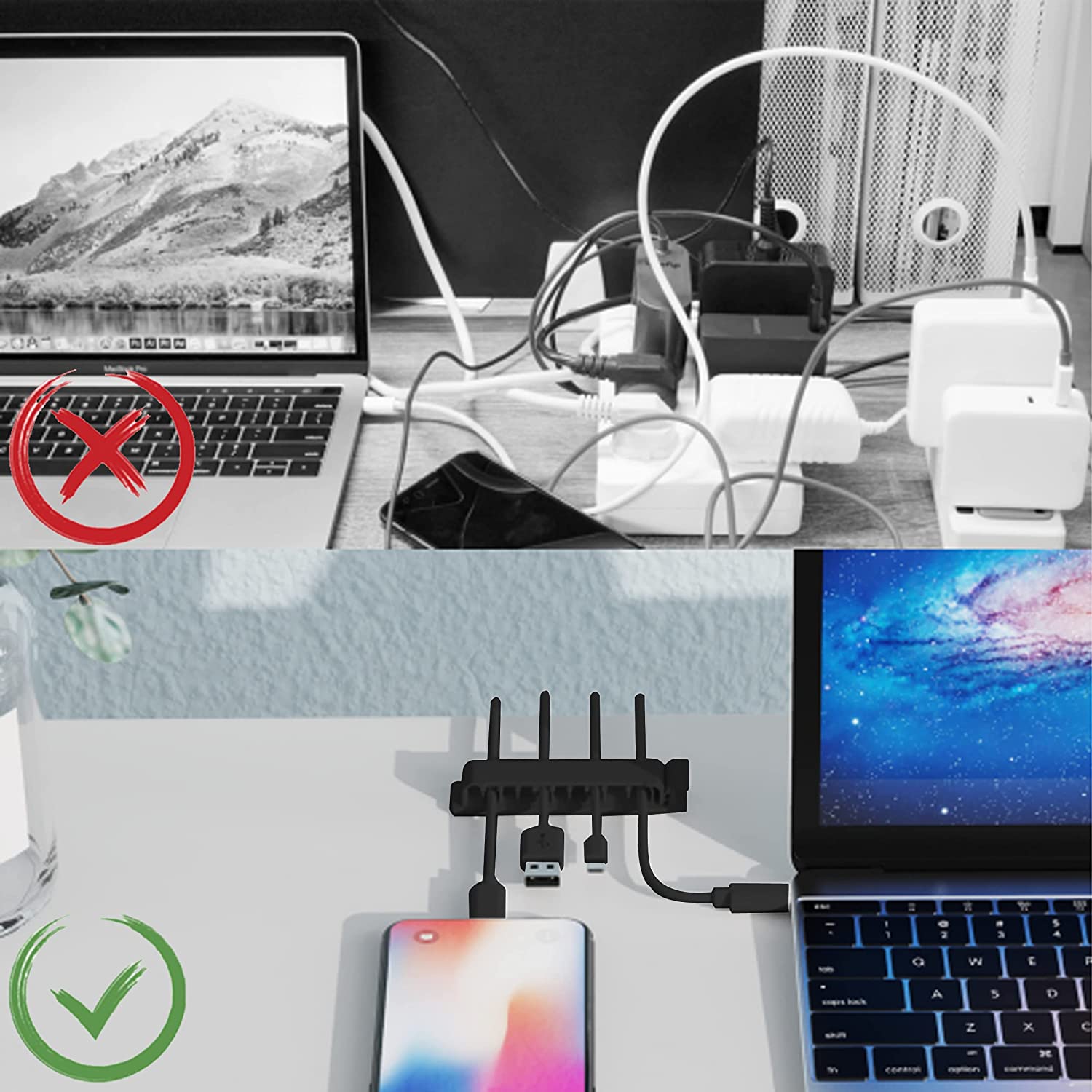 Organisateur de câbles, gestio - Desk Setup Cable Management avis et prix